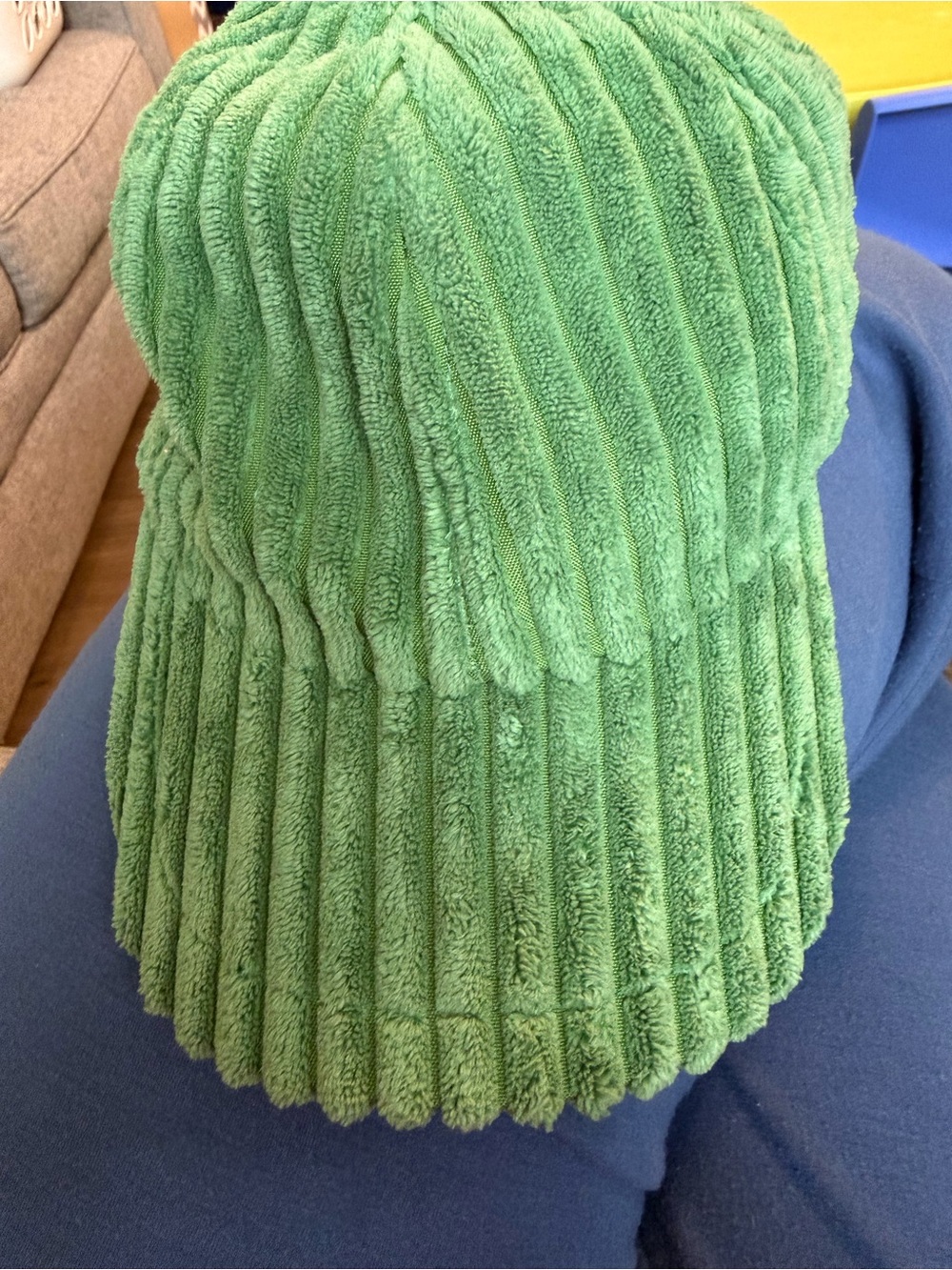 United Colors Of Benetton Emerald Green Terry Cloth-Style Bucket Hat GUC O/S
